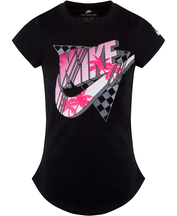 Nike Toddler Girls Logo-Print Cotton T-Shirt & Reviews - Shirts & Tops ...
