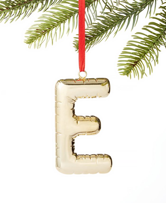 Holiday Lane Initials E Ornament Created for Macy #39 s Macy #39 s