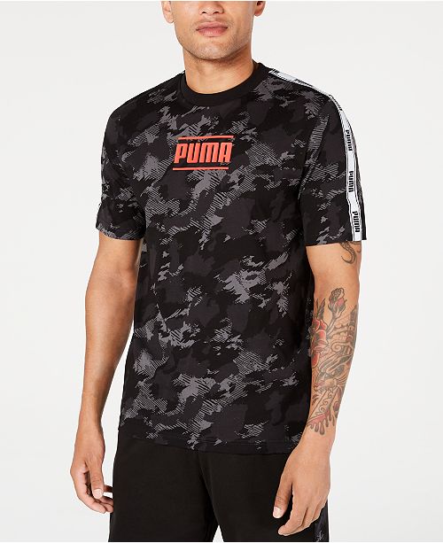 Puma Men S Camouflage Logo T Shirt Reviews T Shirts Men