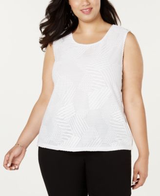 Kasper - Plus Size Textured Top