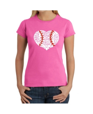 image of Women-s Word Art T-Shirt - Baseball Mom