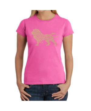 image of Women-s Word Art T-Shirt - Lion