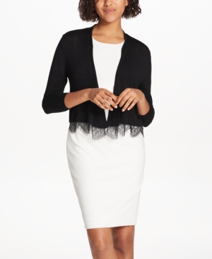 Tommy Hilfiger Lace-Trim Shrug Cardigan