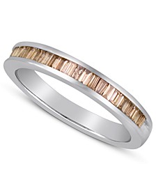 Baguette-Cut Champagne Diamond Ring in Sterling Silver (1 ct. t.w.)