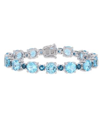 Pink Amethyst (24-5/8 ct.t.w.) Tennis Bracelet in Sterling Silver (Also Available in Citrine)