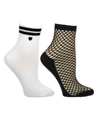 Steve Madden Women's 2-Pack Ankle Socks 