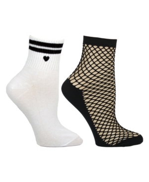 Steve Madden Women's 2-pack Ankle Socks, Online Only In White