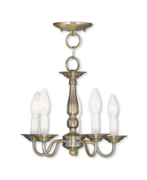 Livex Williamsburgh 5-Light Convertible Mini Chandelier/Ceiling Mount