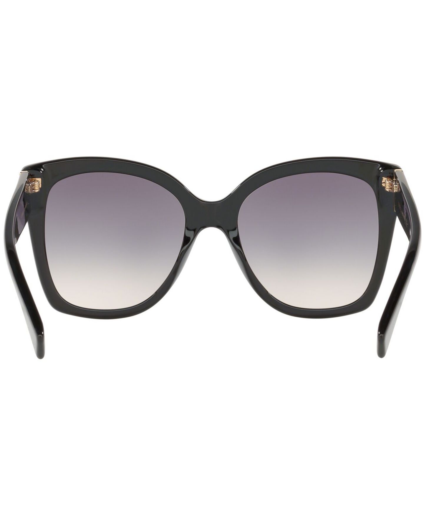 Женские солнцезащитные очки Gucci Sunglasses, GG0459S, цвет: Чёрный блестящий / Серый — фото 5