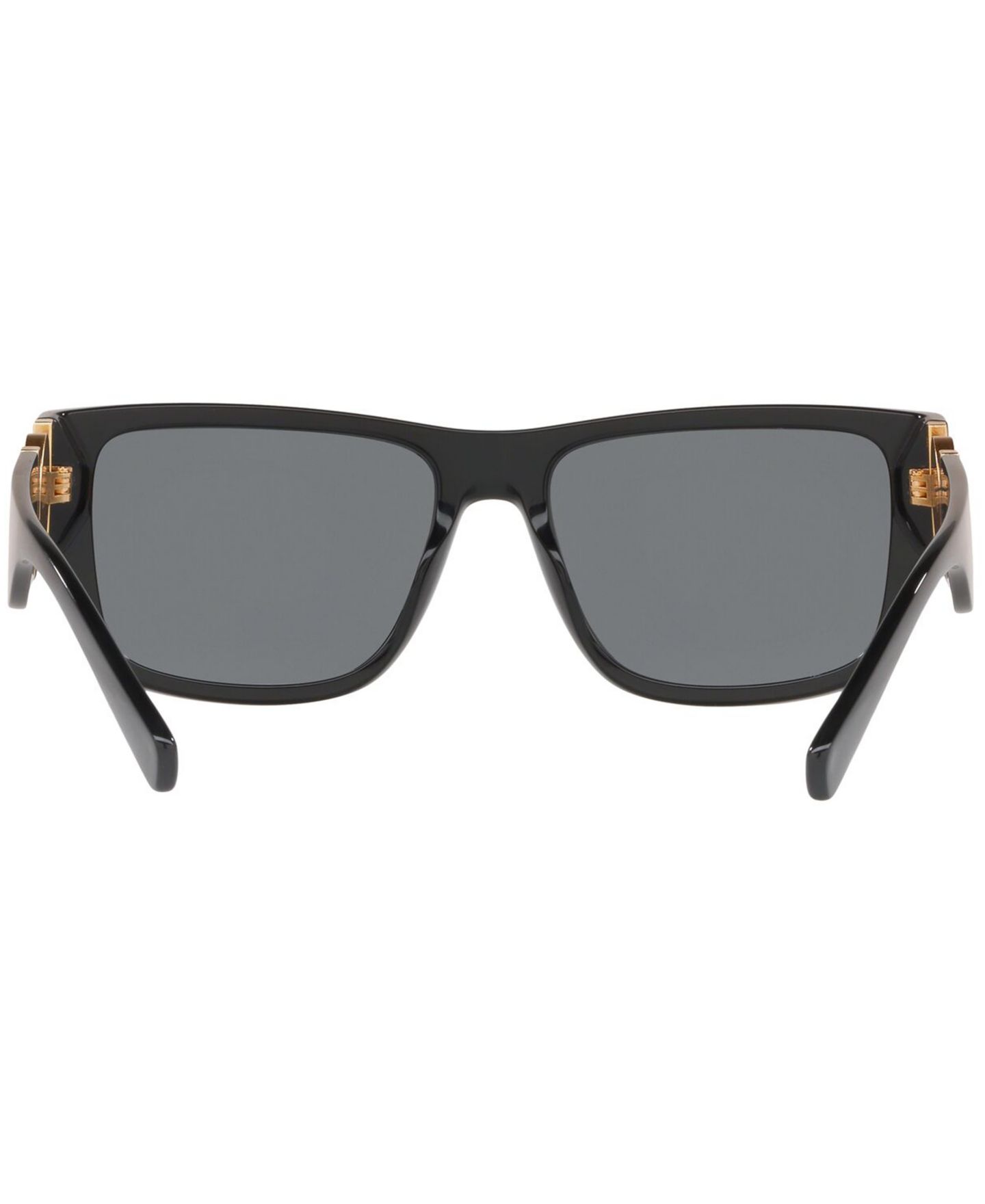 Женские солнцезащитные очки Versace Polarized Sunglasses, VE4369, цвет: Чёрный / Серый — фото 5