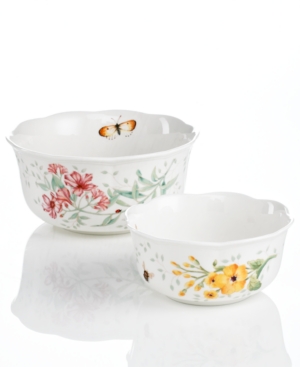 Of 2 Butterfly Meadow Nesting Bowls