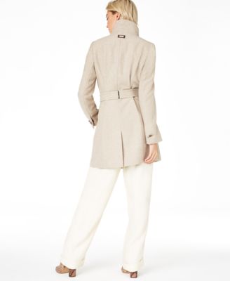 calvin klein toggle wrap front jacket