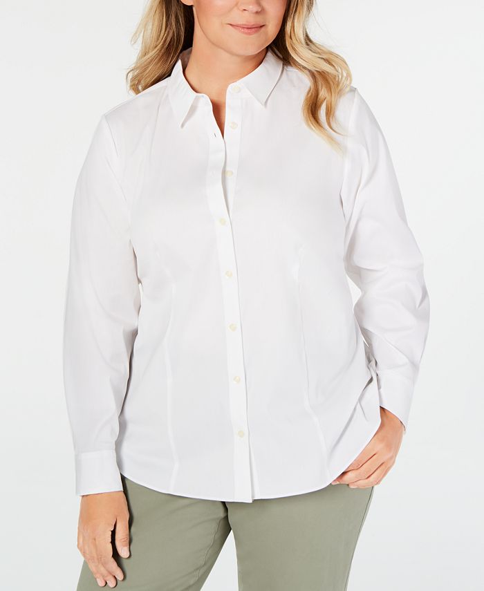 Charter Club Plus Size Shirt, Created for Macy's - Macy's