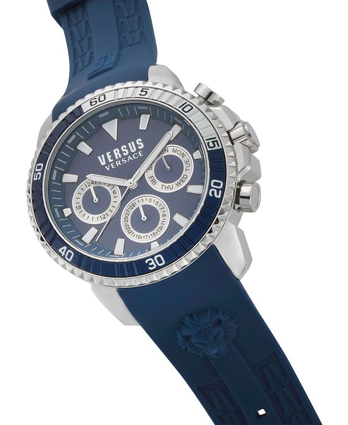 wafer molekyle Monument Versus by Versace Versus Versace Men's Aberdeen Blue Silicone Strap 45MM  Watch & Reviews - Macy's