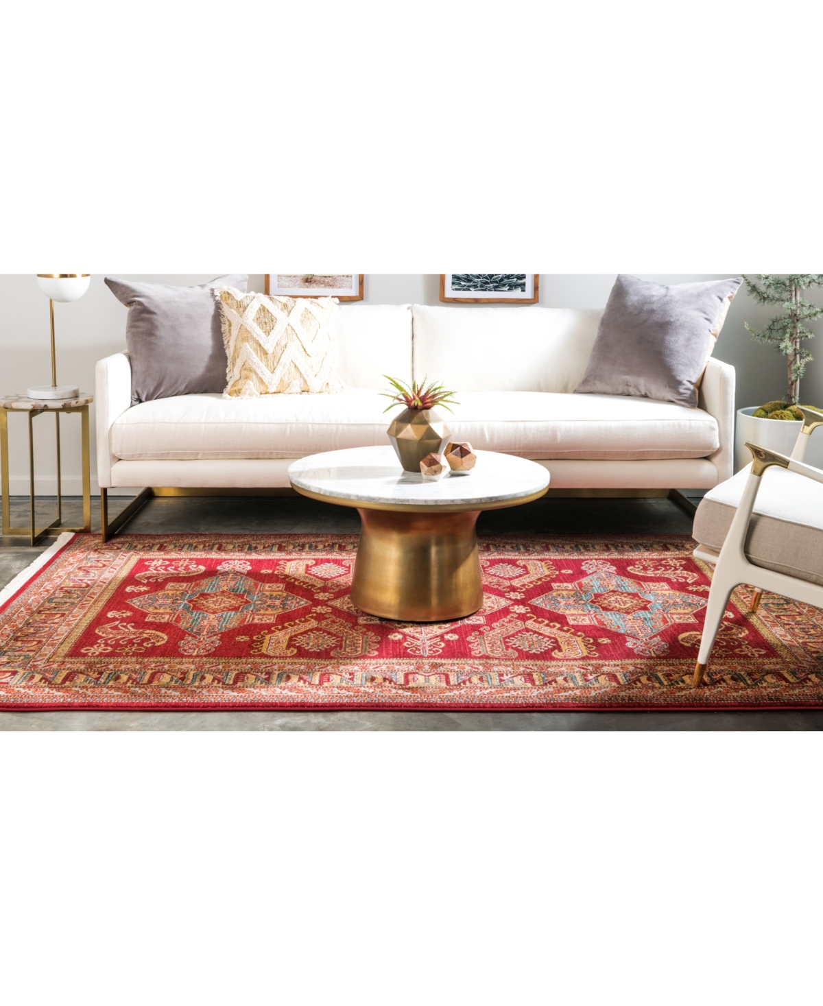 Bayshore Home Harik Har5Area Rug - Red
