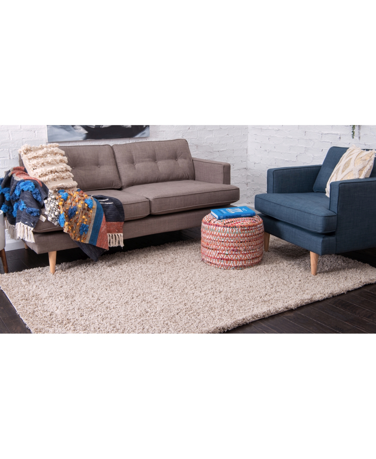 Closeout! Bayshore Home Exact Shag Exs1 8' x 11' Area Rug