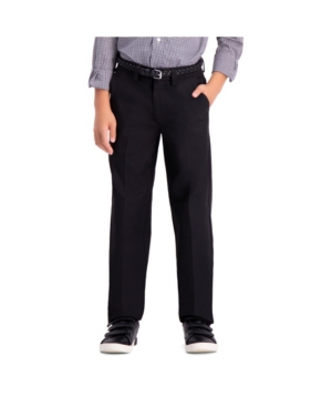 Haggar Husky Boys Cool 18 Pro Slim Fit Flat Front Pant