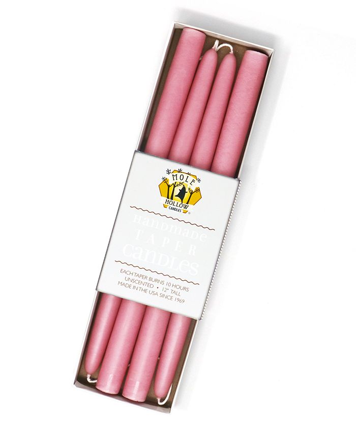 Mole Hollow Candles 12" Taper Candles, Set of 4 Macy's