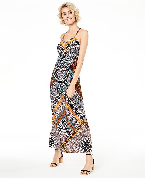 Inc Petite Printed Ring Back Maxi Dress Created For Macy S
