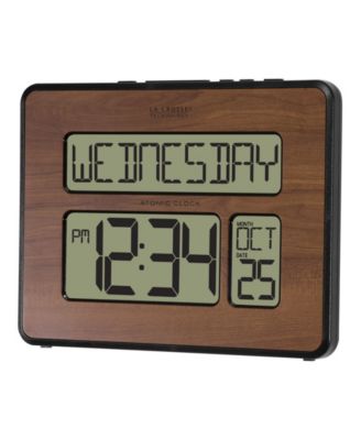Backlight Atomic Full Calendar Digital Clock with Extra Large Digits