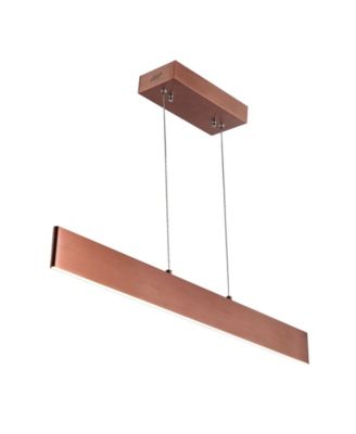 Draper 32" Dimmable Adjustable Integrated LED Metal Linear Pendant
