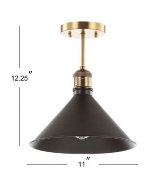Nick 11" Metal LED Semi-Flush Mount