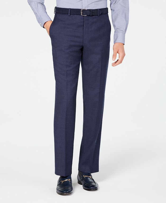 Michael Kors Men's Classic/Regular Fit Airsoft Stretch Blue Flannel ...