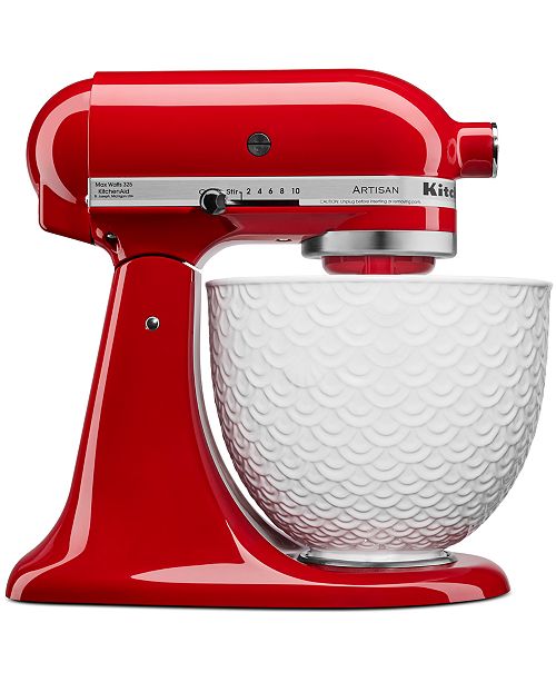 white mermaid lace kitchenaid bowl