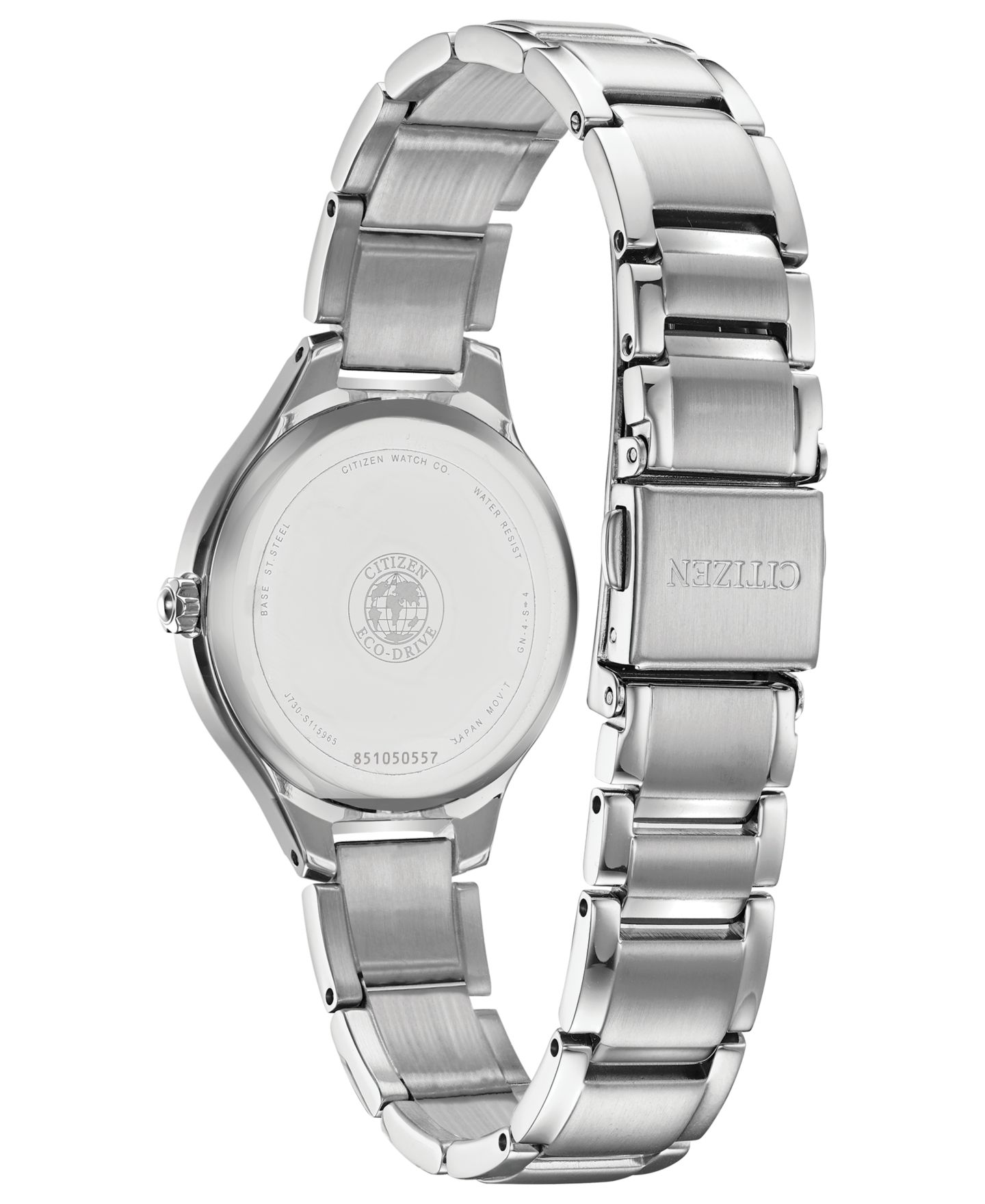 Женские часы Citizen Eco-Drive Corso Diamond-Accent Stainless Steel Bracelet Watch 29mm — фото 3