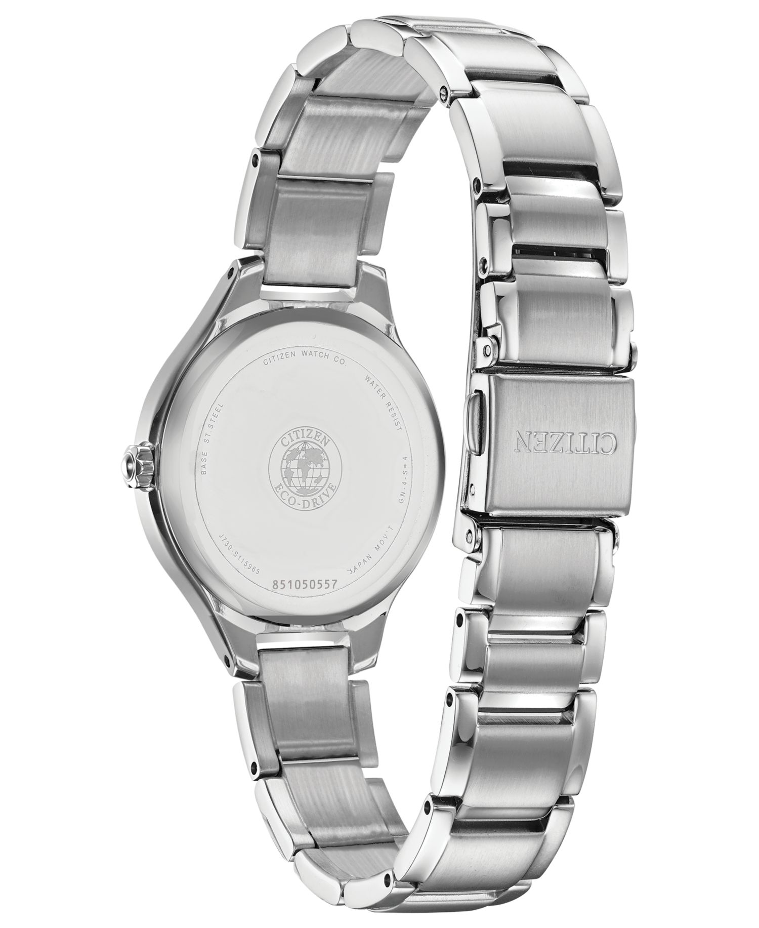 Eco-Drive Women's Corso Diamond-Accent Stainless Steel Bracelet Watch 29mm