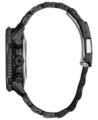 Eco-Drive Men's Analog-Digital Promaster Skyhawk A-T Black Stainless Steel Bracelet Watch 46mm