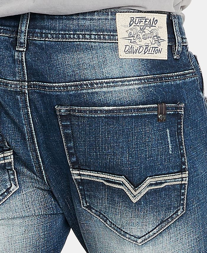 Buffalo David Bitton Men's Max-X Ripped Skinny Jeans & Reviews - Jeans ...