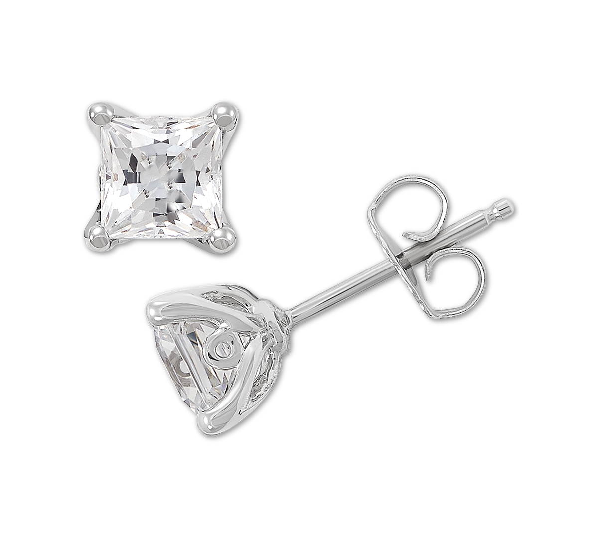 Grown With Love Igi Certified Lab Grown Diamond Princess Stud Earrings (1 ct. t.w.) in 14k White Gold or 14k Gold
