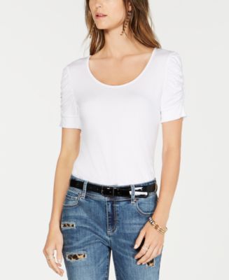 INC Ruched-Sleeve Top, Created for Macy's - Macy's
