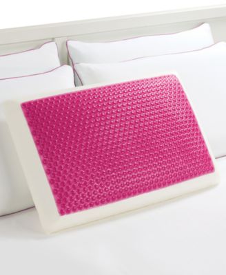 Comfort Revolution - Pink Hydraluxe Cooling Gel & Memory Foam Standard Pillow