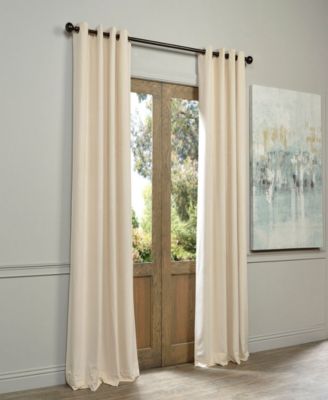 Exclusive Fabrics & Furnishings Signature Blackout Grommet Velvet Panel, 50" x 84"