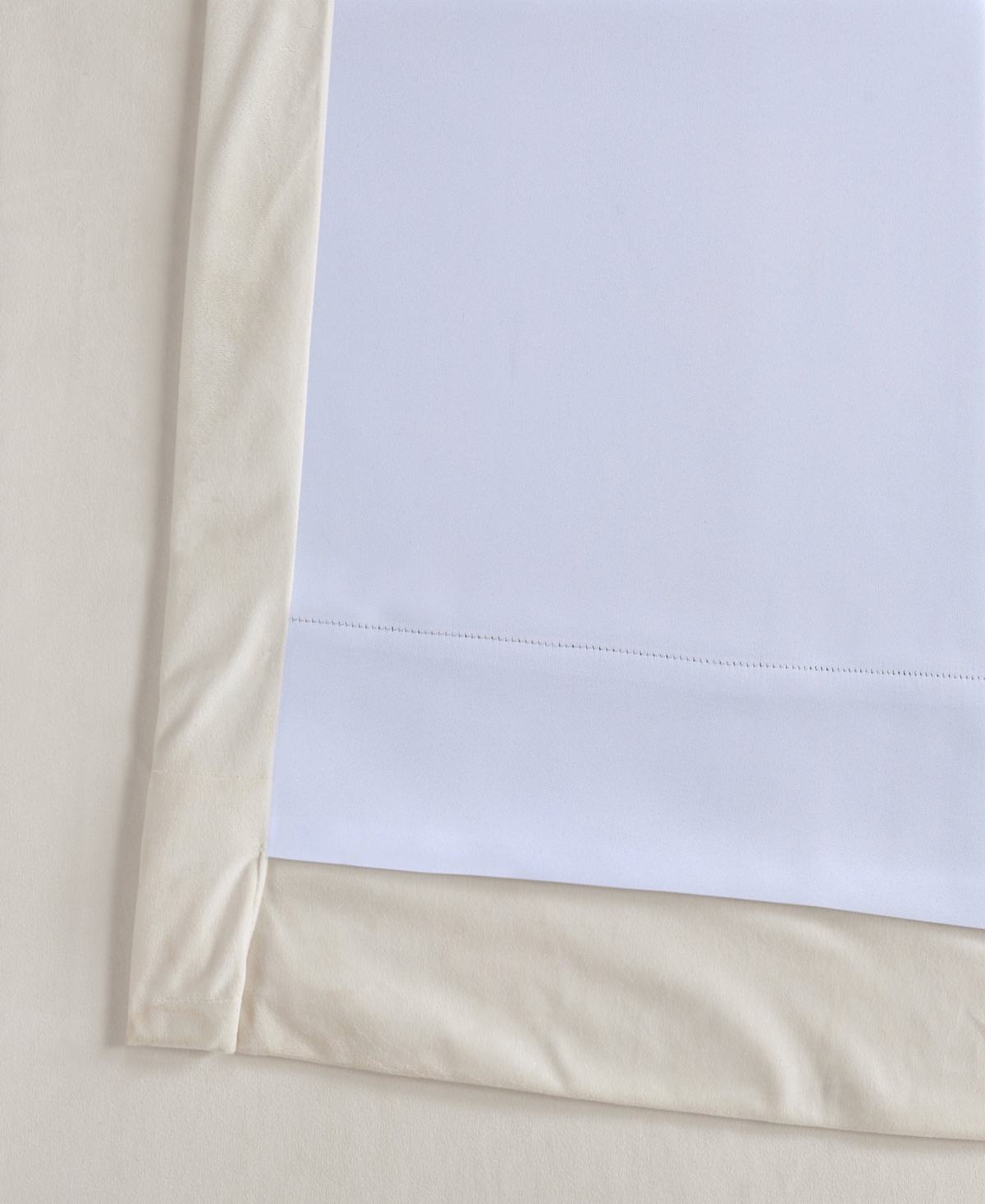 Half Price Drapes Ivory Signature Extra Wide Velvet Blackout Curtain In Cream