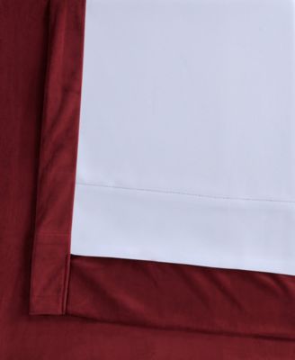 Burgundy Signature Extra Wide Velvet Blackout Curtain