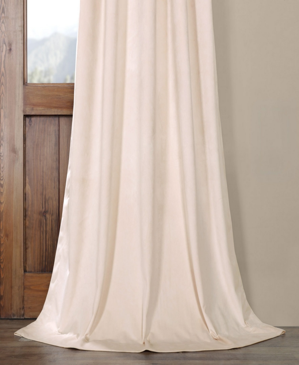 Half Price Drapes French Pleat Signature Velvet Blackout Curtain