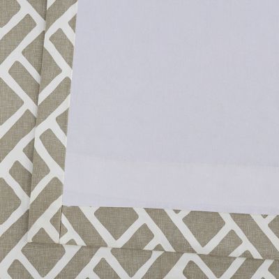 Geometric Printed Cotton Room Darkening Curtain