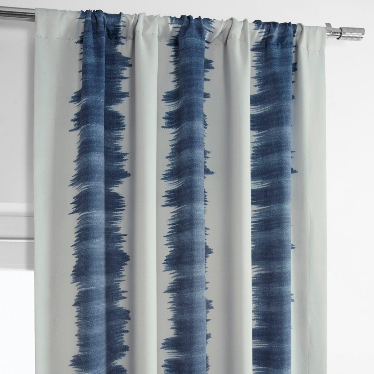 Half Price Drapes Flambe Striped Room Darkening Curtain
