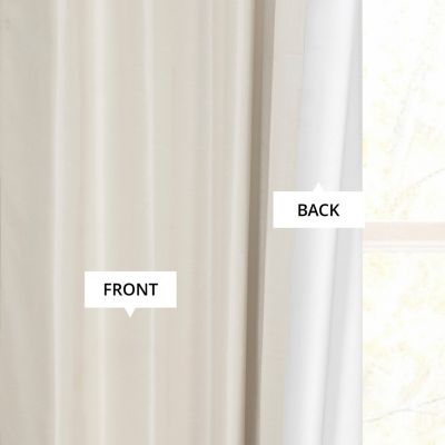 Vintage Textured Faux Dupioni Silk Blackout Curtain