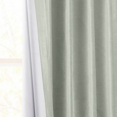 Vintage Textured Faux Dupioni Silk Blackout Curtain