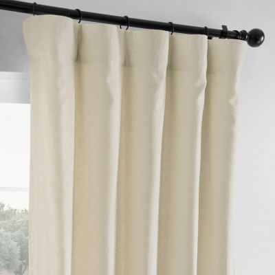 Ancient Ivory French Linen Room Darkening Curtain