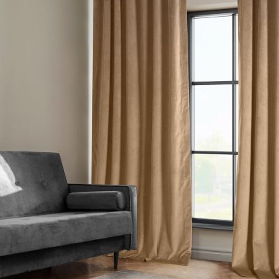Heritage Plush Velvet Room Darkening Curtain