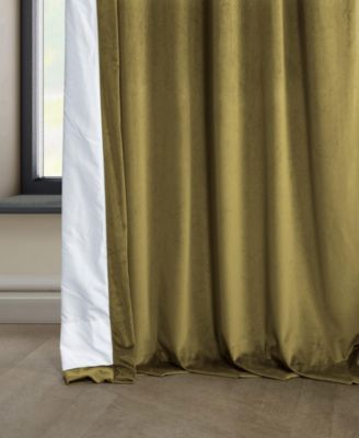 Heritage Plush Velvet Room Darkening Curtain
