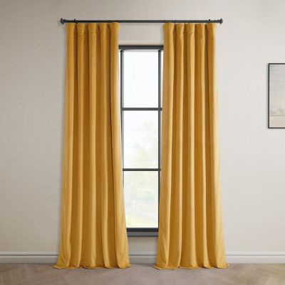 Heritage Plush Velvet Room Darkening Curtain