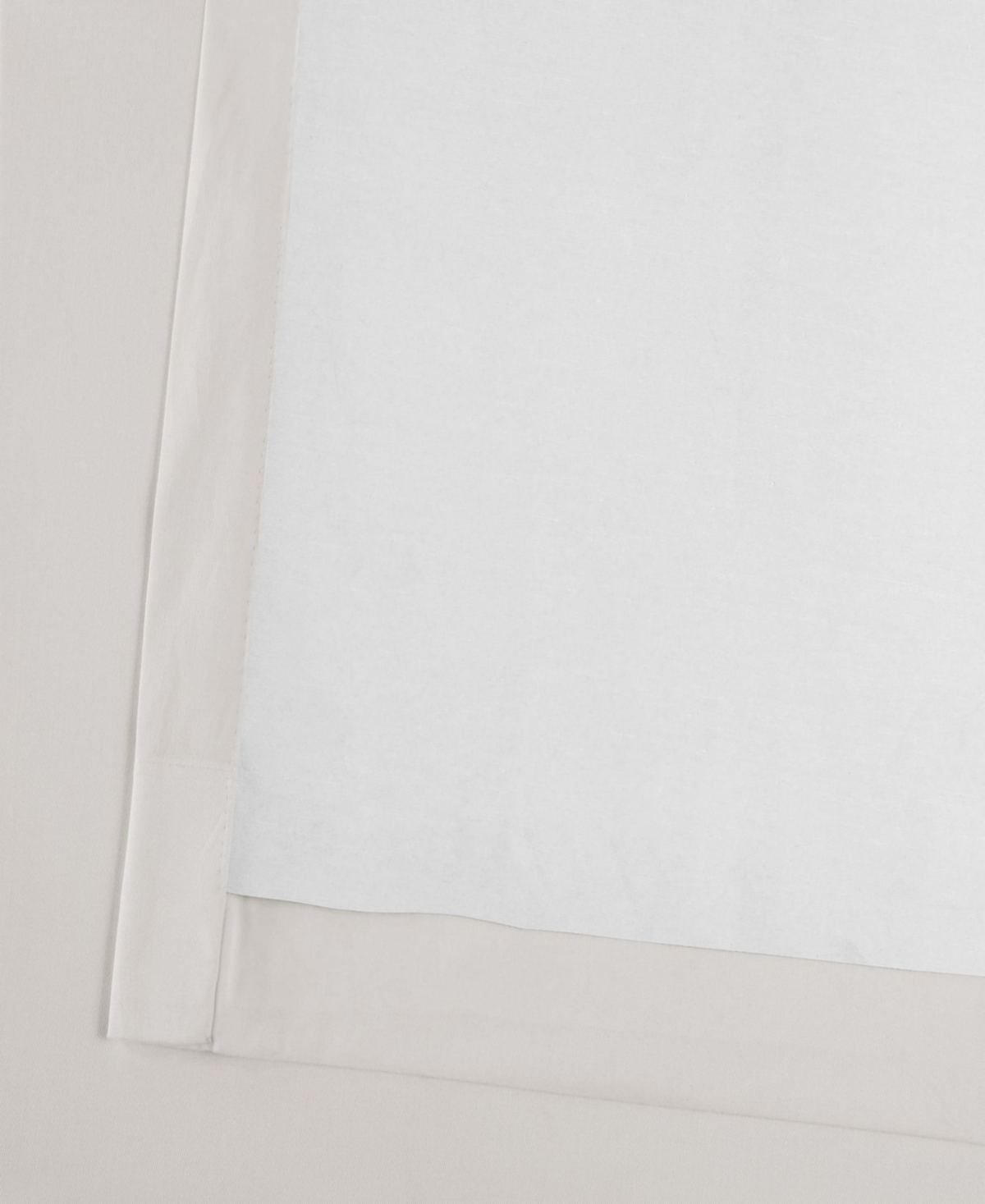 Half Price Drapes Whisper White Solid Cotton Hotel Blackout Curtain In White
