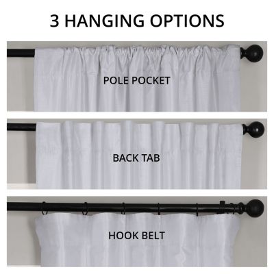 Vintage Textured Faux Dupioni Silk Curtain