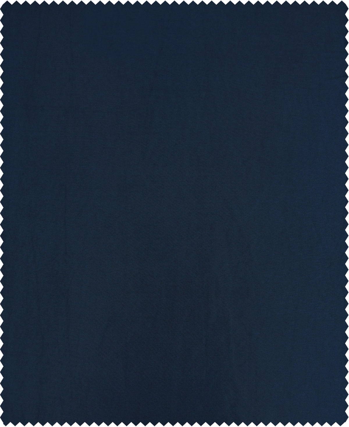 Half Price Drapes Navy Blue Faux Silk Taffeta Blackout Curtain